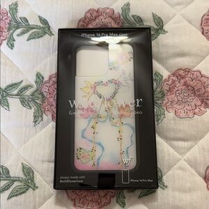 Wildflowers White Floral iPhone 16 Pro Max Case